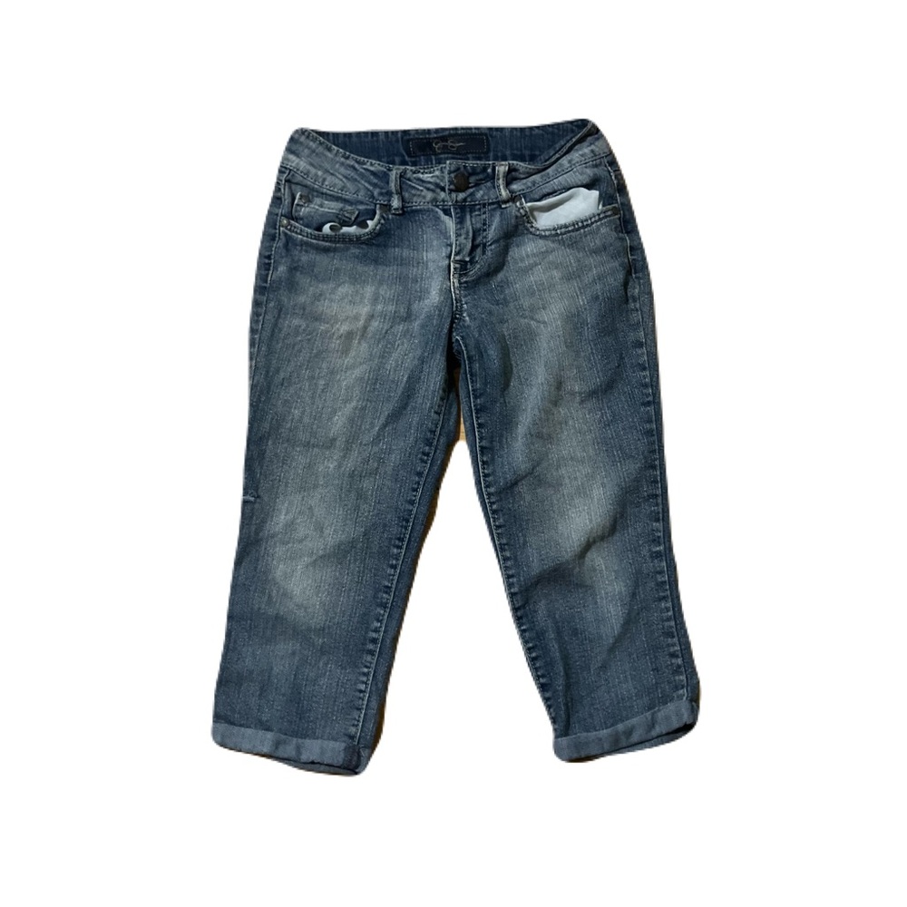 Jessica Simpson Dark Blue Cropped Jeans